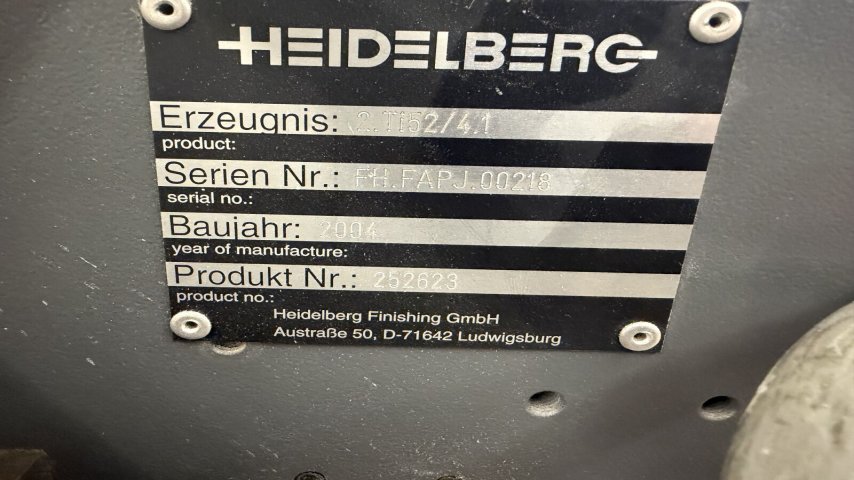 Heidelberg Stahlfolder, TI 52/6-4 Proline